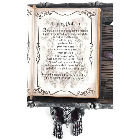 Katherine’s Collection Halloween Skeleton Spell Book Stand Gothic Home Decor - Picture 8 of 16